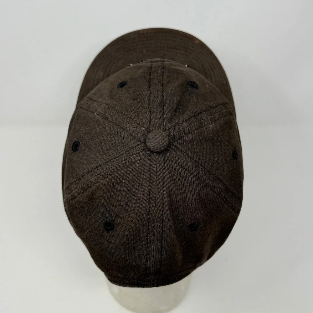 Adidas Three Stripe Life Baseball Cap Hat Faded Black Brown Adjustable Strapback